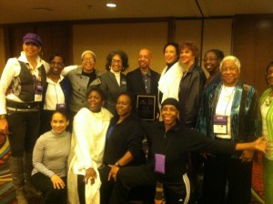 IABD Board members, with Milton Myers and Virginia Johnson, center l. & r. 